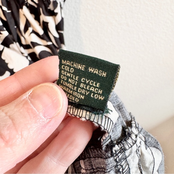 Boho Coastal Cottagecore Tiered Midi Dress 3X Black White Plus Size Chic - Picture 8 of 13